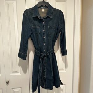 Old Navy Indigo Long Sleeve Dress